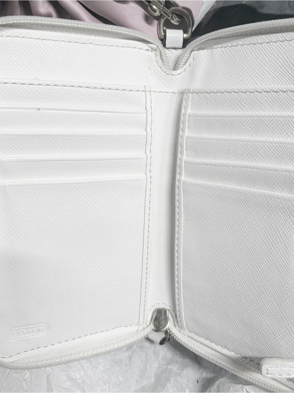 COACH Campbell Universal Leather Turnlock Wristlet Phone Crossbody Wallet